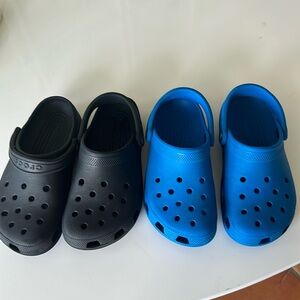 Two pairs of crocs size 4. Great condition.